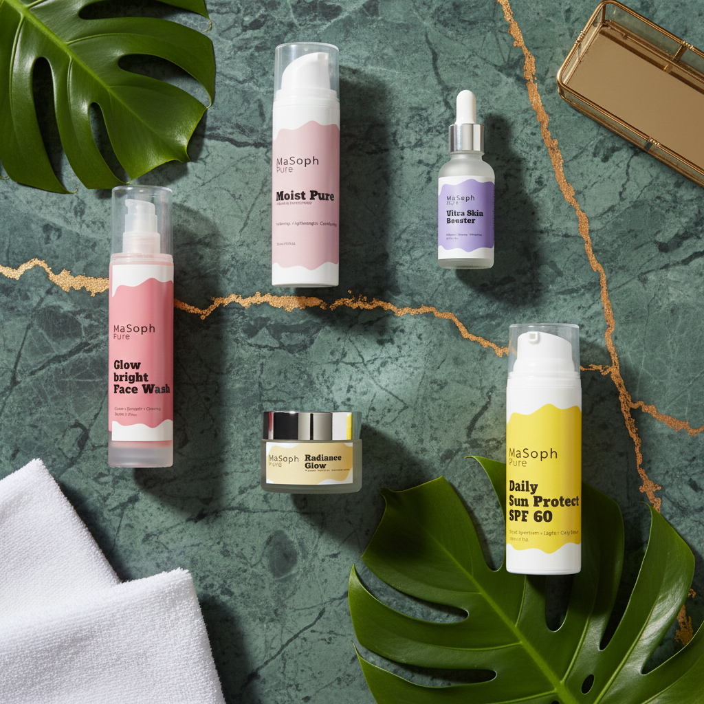 Green Marble with Monstera