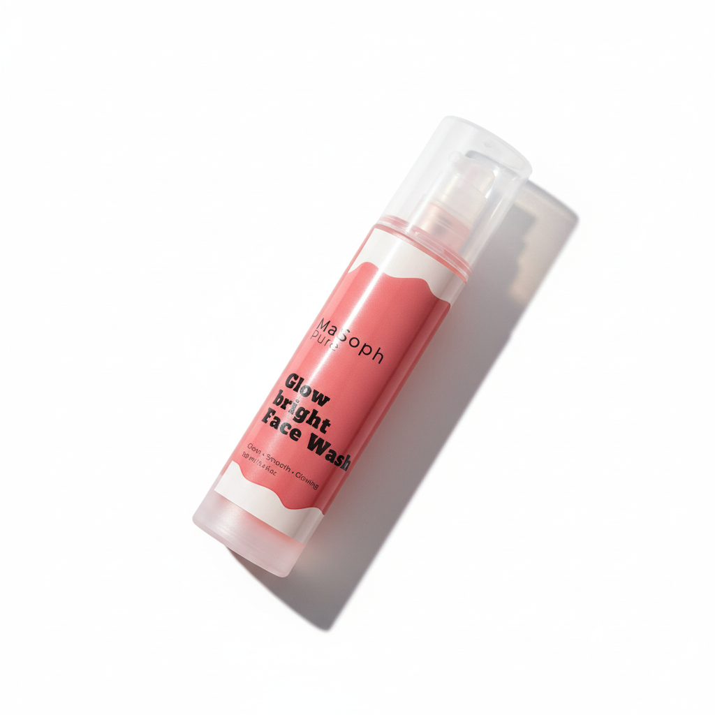 Glow Bright Face Wash at 45 degree angle